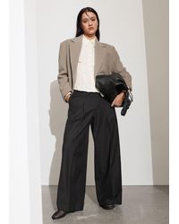 & Other Stories - Wide Tailored Trousers - Lyst