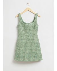 & Other Stories - Tweed A-line Mini Dress - Lyst