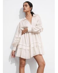 & Other Stories - Relaxed Collared Mini Dress - Lyst