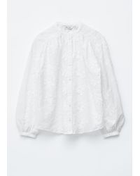 & Other Stories - Voluminous Floral-appliqué Blouse - Lyst