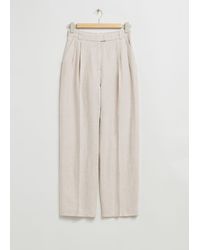 & Other Stories - Tailored Relaxed Pleat Trousers - Lyst