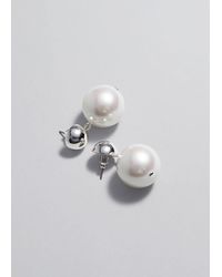 & Other Stories - Pearl Drop Earrings - Lyst