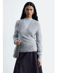 & Other Stories - Mohair-Blend Pointelle Cardigan - Lyst