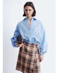 & Other Stories - Cropped Drawstring Shirt - Lyst
