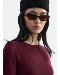 & Other Stories - Oval Frame Sunglasses - Lyst
