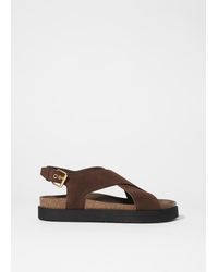& Other Stories - Criss-Cross Leather Sandals - Lyst