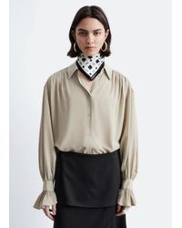 & Other Stories - Tie-Back Gathered Blouse - Lyst
