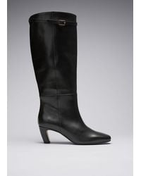 & Other Stories - Buckled Leather Knee Boots - Lyst