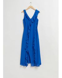 & Other Stories - Frilled Midi Dress - Lyst
