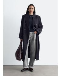 & Other Stories - Double-Breasted Cotton-Wool Coat - Lyst