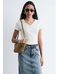 & Other Stories - Cotton V-Neck T-Shirt - Lyst