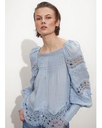 & Other Stories - Lace-trimmed Blouse - Lyst
