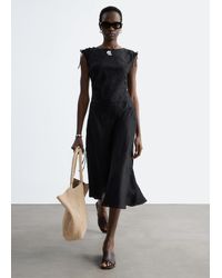 & Other Stories - Flared Linen Midi Dress - Lyst