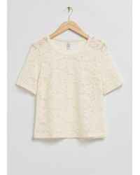 & Other Stories - Floral Lace Top - Lyst