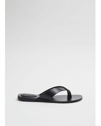 & Other Stories - Leather Thong Sandal - Lyst