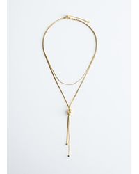 & Other Stories - Knot-Detail Lariat Necklace - Lyst