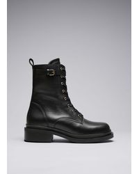 & Other Stories - Lace-up Leather Boots - Lyst