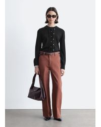 & Other Stories - Relaxed Wide-Leg Cotton Trousers - Lyst