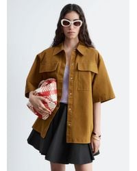 & Other Stories - Short-Sleeve Cotton Shirt - Lyst