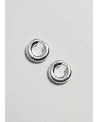 & Other Stories - Small Chunky Hoop Earrings - Lyst