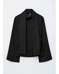 & Other Stories - Scarf-Detail Satin Blouse - Lyst