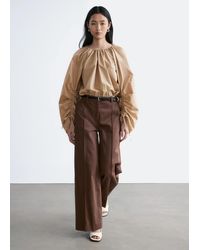 & Other Stories - Press-Crease Cotton Trousers - Lyst