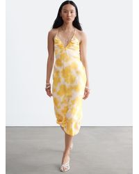& Other Stories - Satin Slip Midi Dress - Lyst