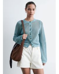 & Other Stories - Open-Knit Cotton Cardigan - Lyst