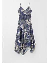 & Other Stories - Asymmetrical Satin Slip Midi Dress - Lyst