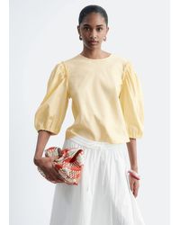 & Other Stories - Balloon-Sleeve Cotton Blouse - Lyst
