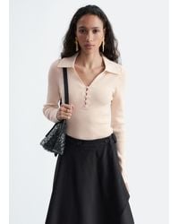 & Other Stories - Button-Detail Wool Top - Lyst