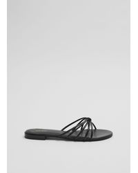 & Other Stories - Strappy Leather Slides - Lyst