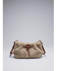 & Other Stories - Leather-trimmed Pile Bag - Lyst