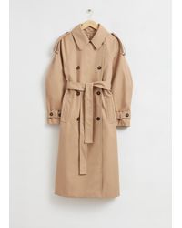 & Other Stories - Oversized Wide Sleeve Trench Coat - Lyst