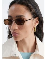 & Other Stories - Slim Rectangular Sunglasses - Lyst