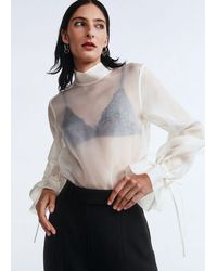 & Other Stories - Sheer Silk Blouse - Lyst