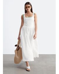 & Other Stories - Fit-And-Flare Midi Dress - Lyst