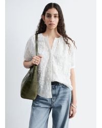 & Other Stories - Oversized Puff-Sleeve Blouse - Lyst