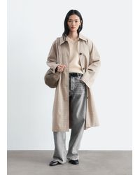 & Other Stories - Checked Buckle-Belt Trench Coat - Lyst