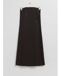 & Other Stories - Strapless Bustier Midi Dress - Lyst