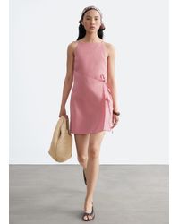 & Other Stories - Linen Mini Dress - Lyst