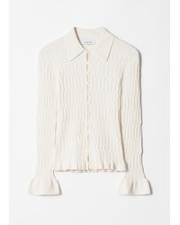& Other Stories - Knitted Collar Cardigan - Lyst