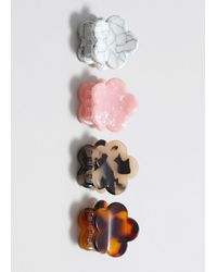 & Other Stories - 4-pack Flower Hair Clips - Lyst