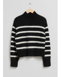 & Other Stories - Cropped Mock Neck Knit Jumper - Lyst