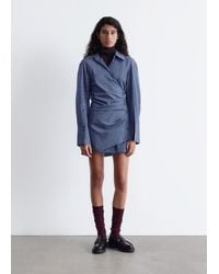 & Other Stories - Wrap Shirt Mini Dress - Lyst