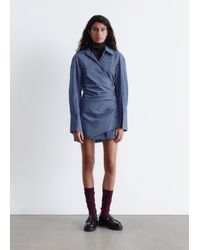 & Other Stories - Wrap Shirt Mini Dress - Lyst
