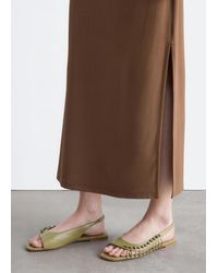 & Other Stories - Leather Slingback Sandals - Lyst