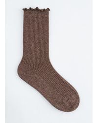 & Other Stories - Frilled Glitter Socks - Lyst