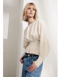 & Other Stories - Voluminous Belted Blouse - Lyst