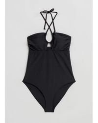 & Other Stories - Strappy Halterneck Swimsuit - Lyst